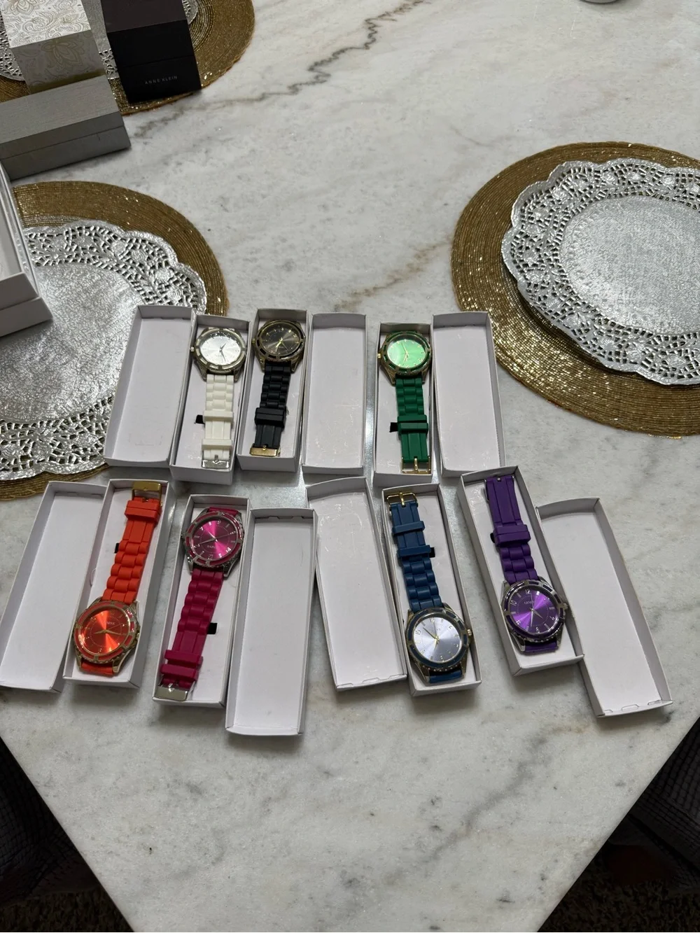 Ladies Colorful Silicone Strap Watch - Green